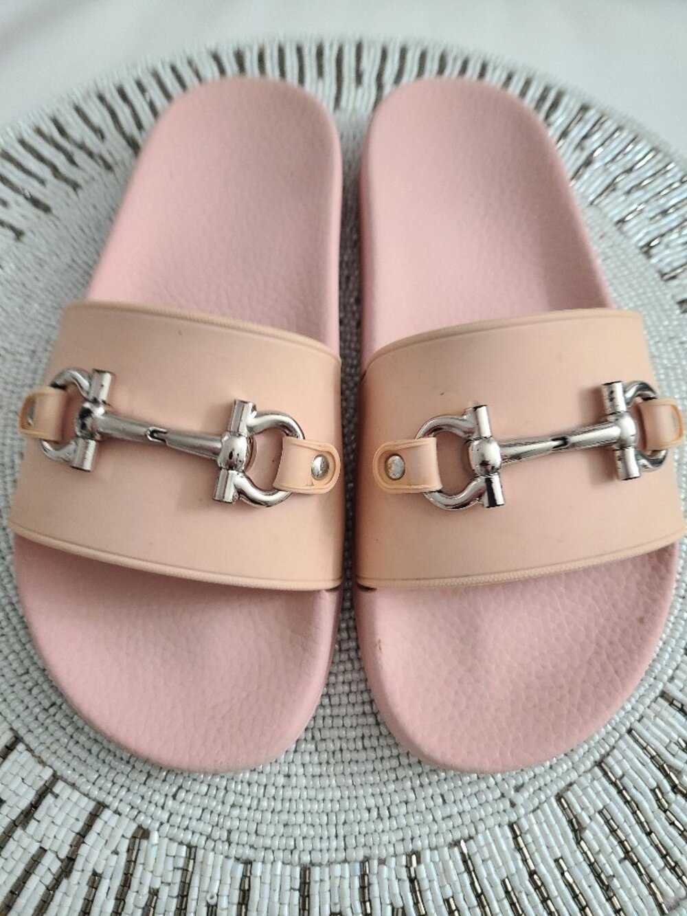 Salvatore Ferragamo Groove 11 Slide Sandal